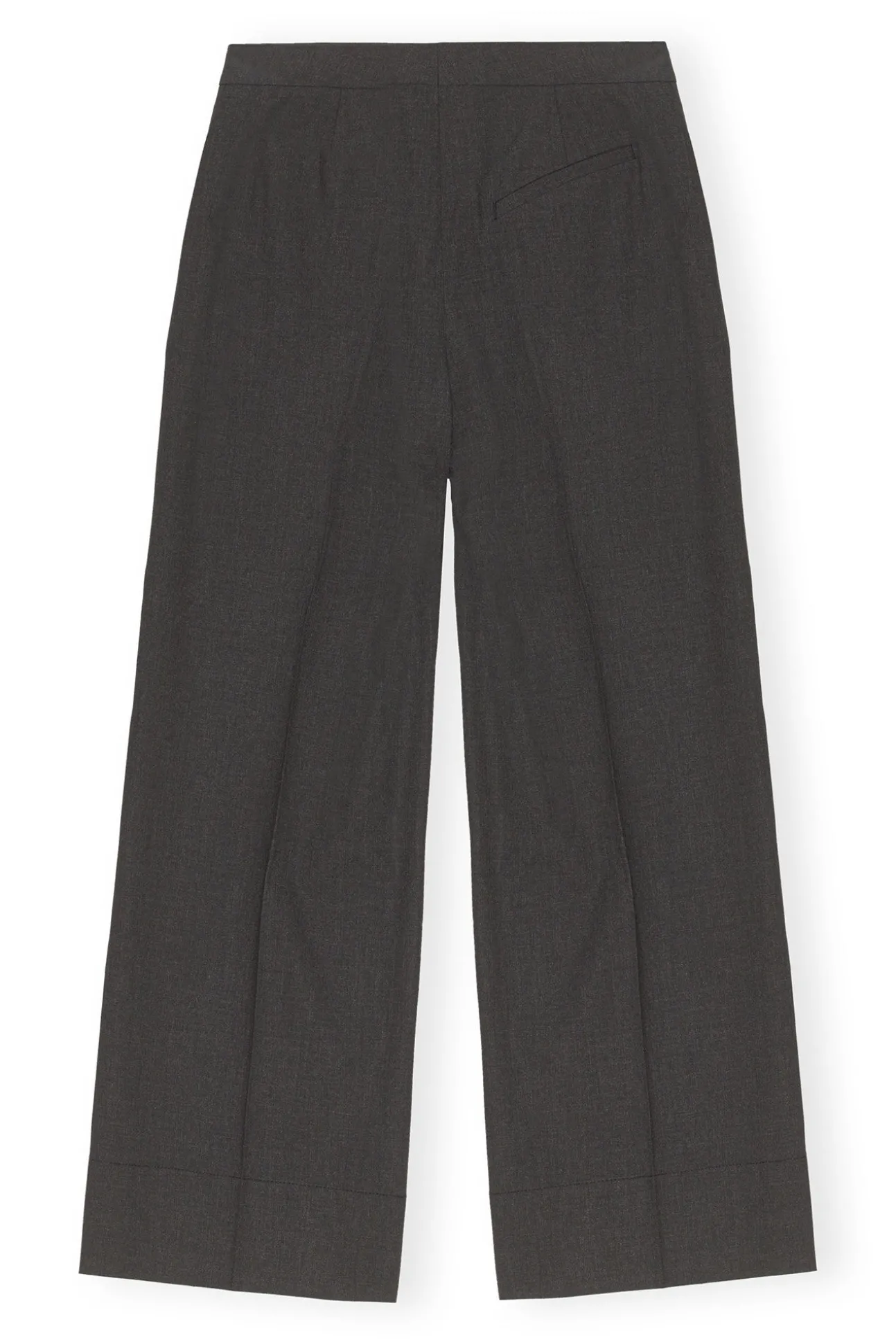 Hot GANNI Melierte Mid-Waist-Hose Mit Drapierung Phantom