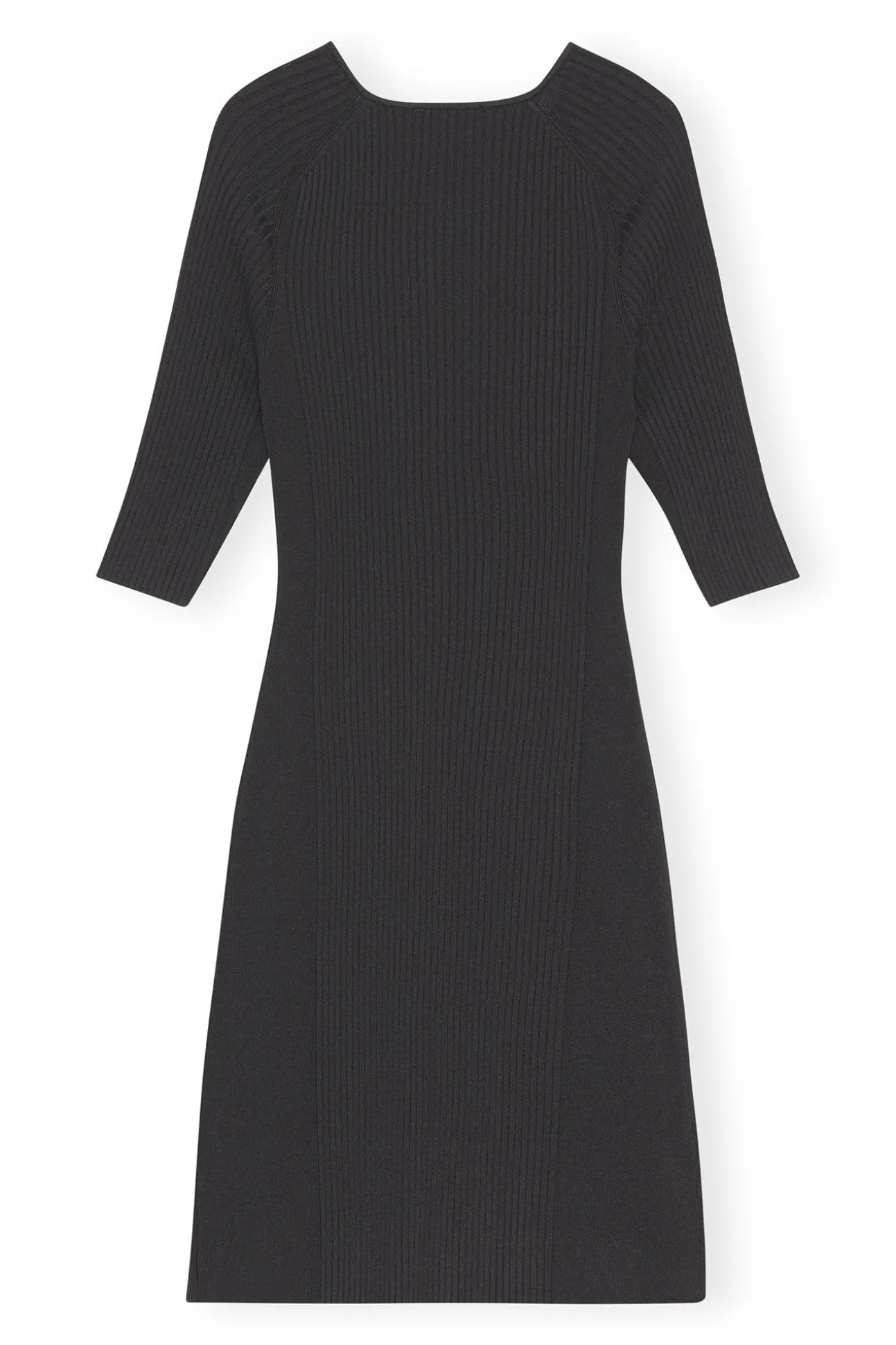 Shop GANNI Meliertes Minikleid Mit Cut-Outs Black