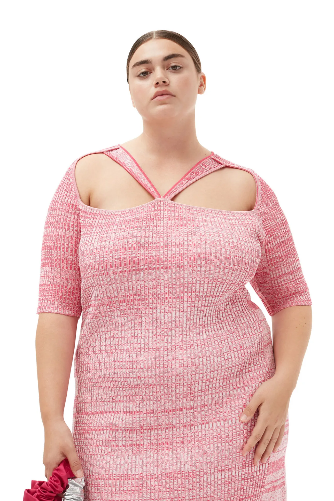 New GANNI Meliertes Minikleid Mit Cut-Outs Love Potion