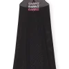 Online GANNI Mesh Cover Up Slip Dress Black