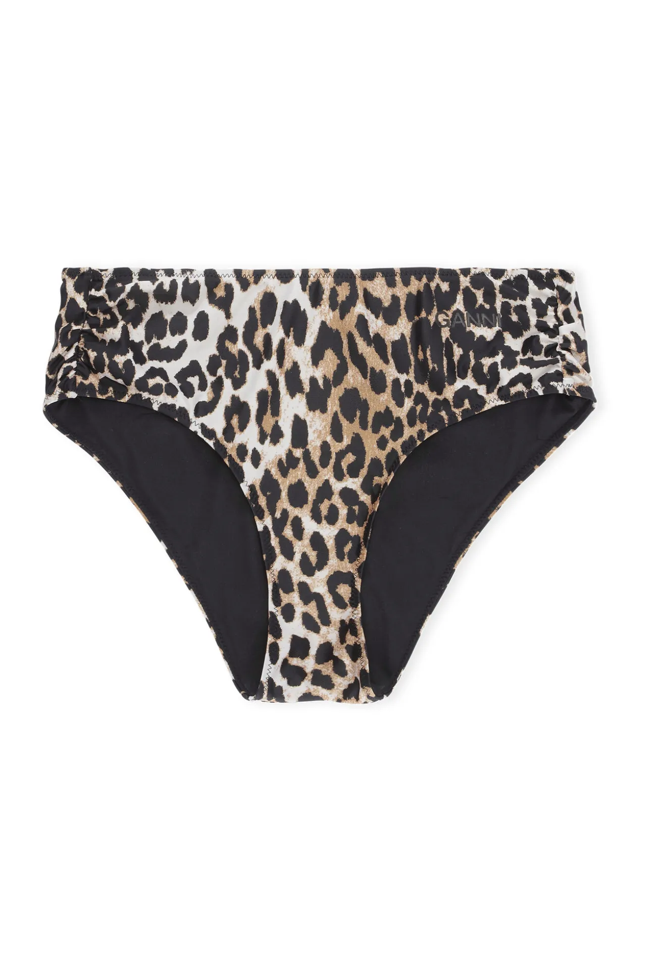 Best GANNI Mid-Rise-Bikiniunterteil Leopard
