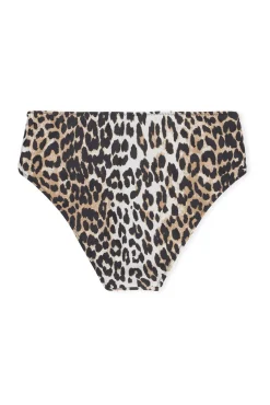 Best GANNI Mid-Rise-Bikiniunterteil Leopard