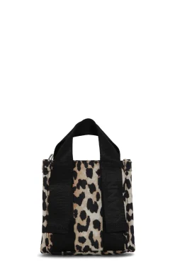 Best GANNI Mini- En-Tragetasche Aus Tech-Gewebe Leopard