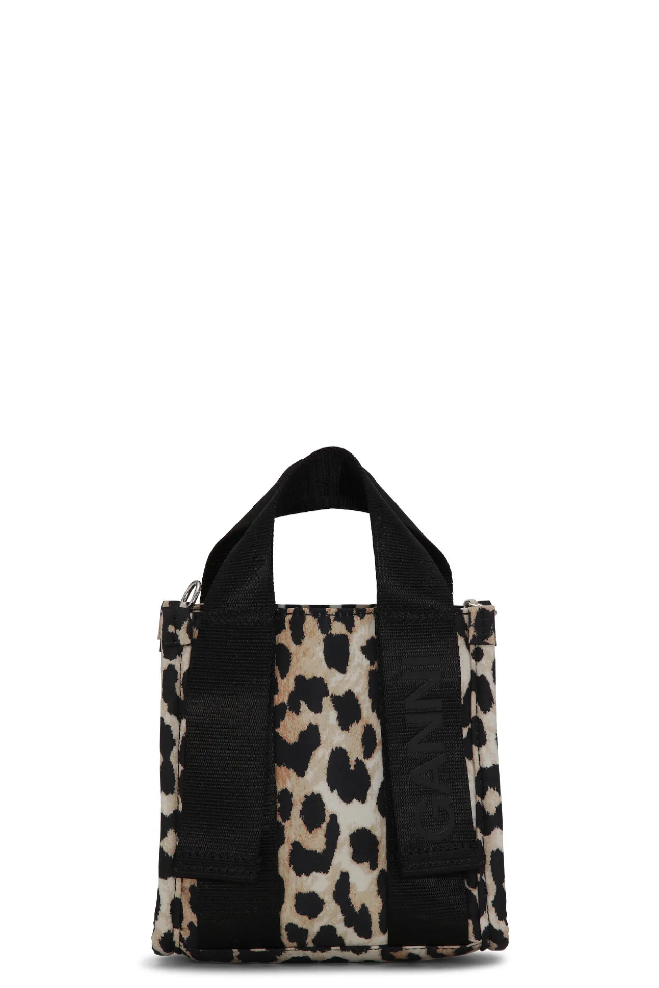 Best GANNI Mini- En-Tragetasche Aus Tech-Gewebe Leopard
