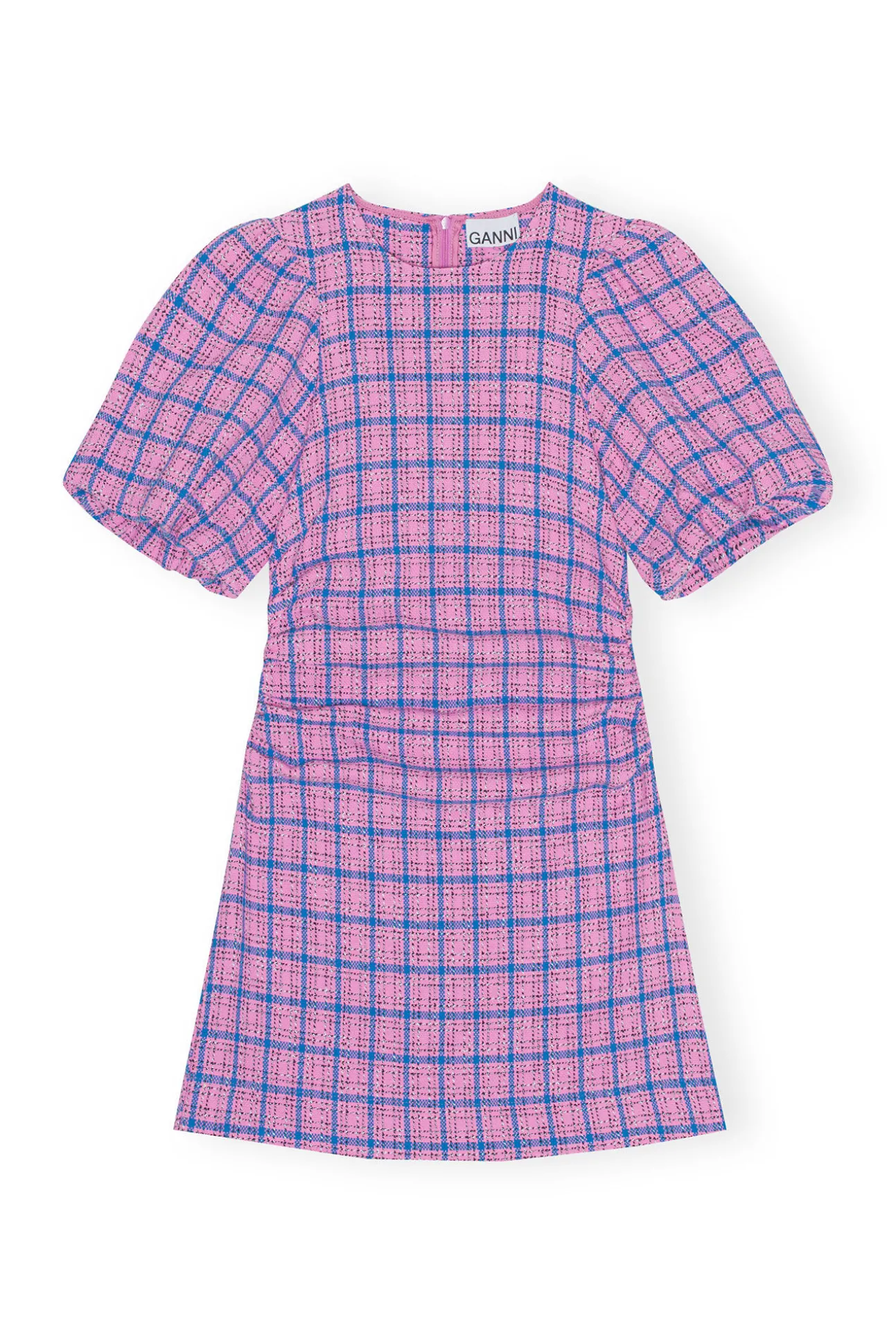 Cheap GANNI Minikleid Aus Kariertem Anzugstoff Wild Orchid