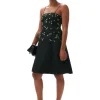 Cheap GANNI Minikleid Aus Nylon Black