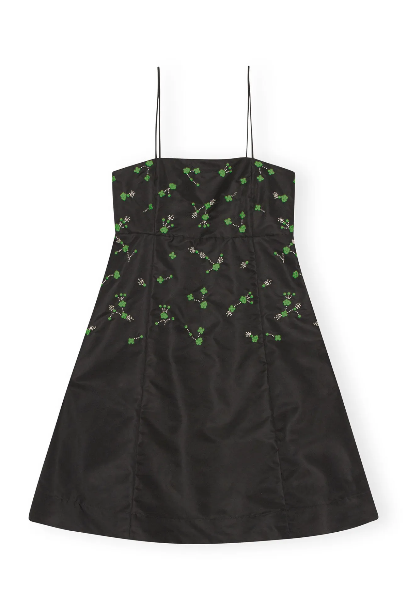 Cheap GANNI Minikleid Aus Nylon Black