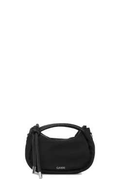 Cheap GANNI Mini-Knot-Tasche Black