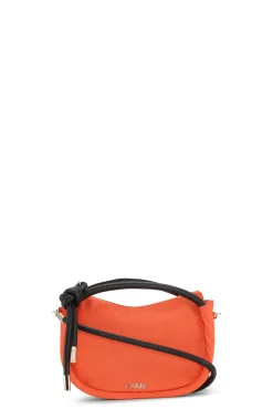 Cheap GANNI Mini-Knot-Tasche Orangeade
