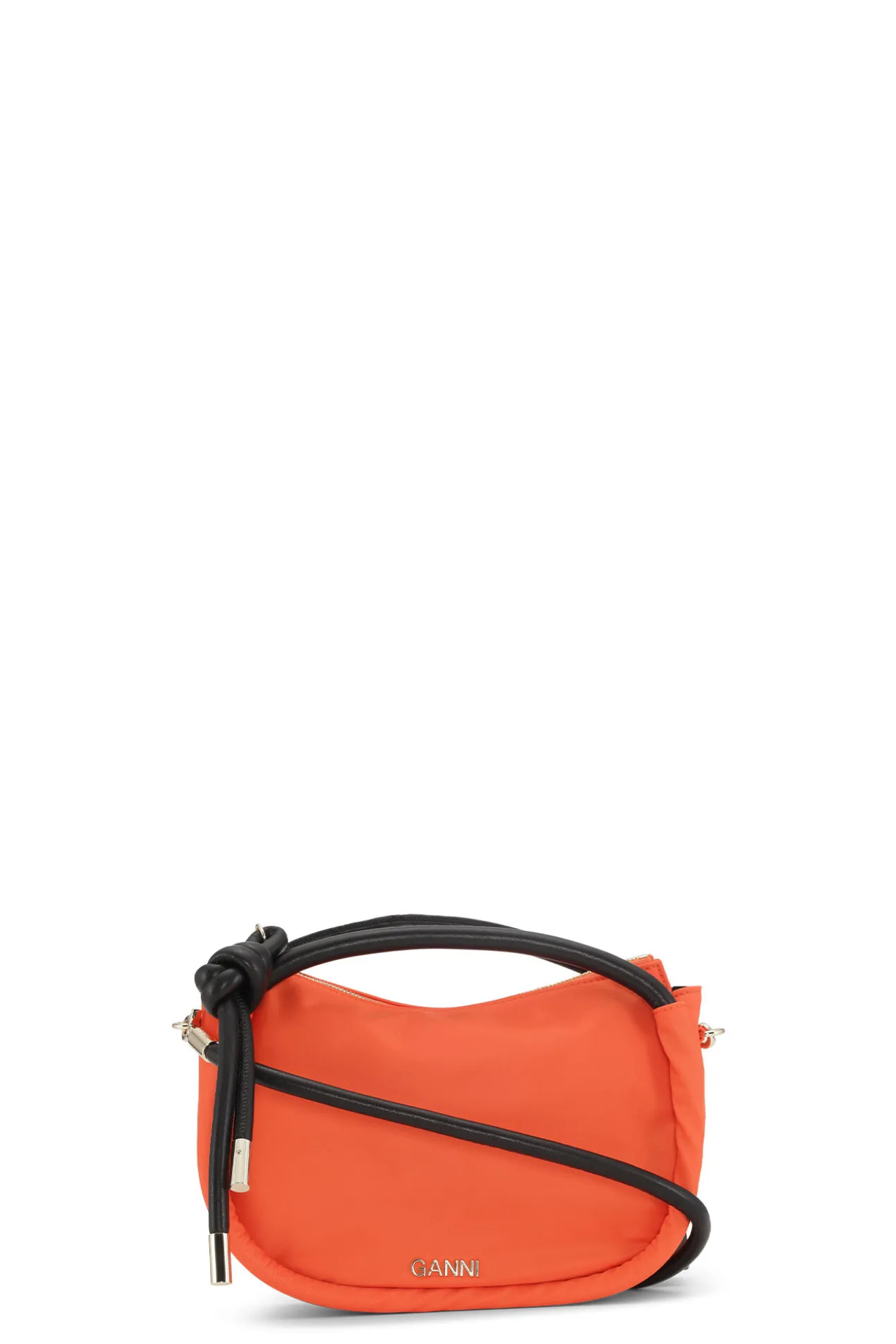 Cheap GANNI Mini-Knot-Tasche Orangeade