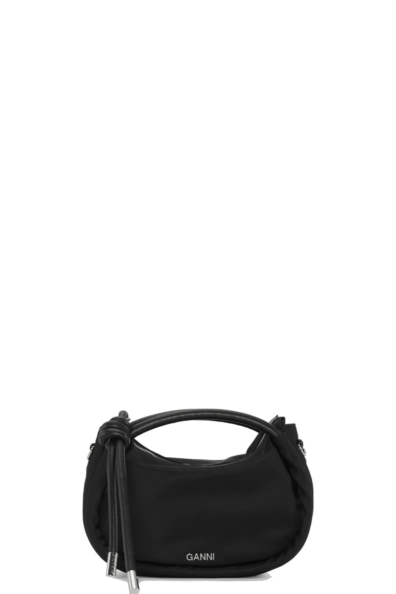 Cheap GANNI Mini-Knot-Tasche Black
