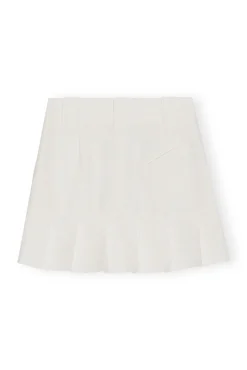 Cheap GANNI Minirock Aus Slub Linen Egret