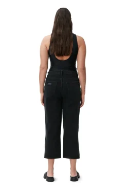 New GANNI Misy Jeans Washed Black/Black