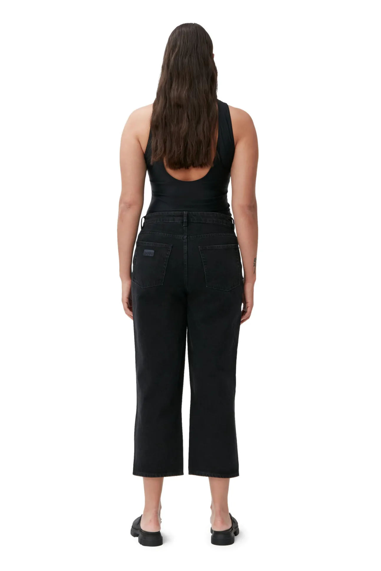 New GANNI Misy Jeans Washed Black/Black