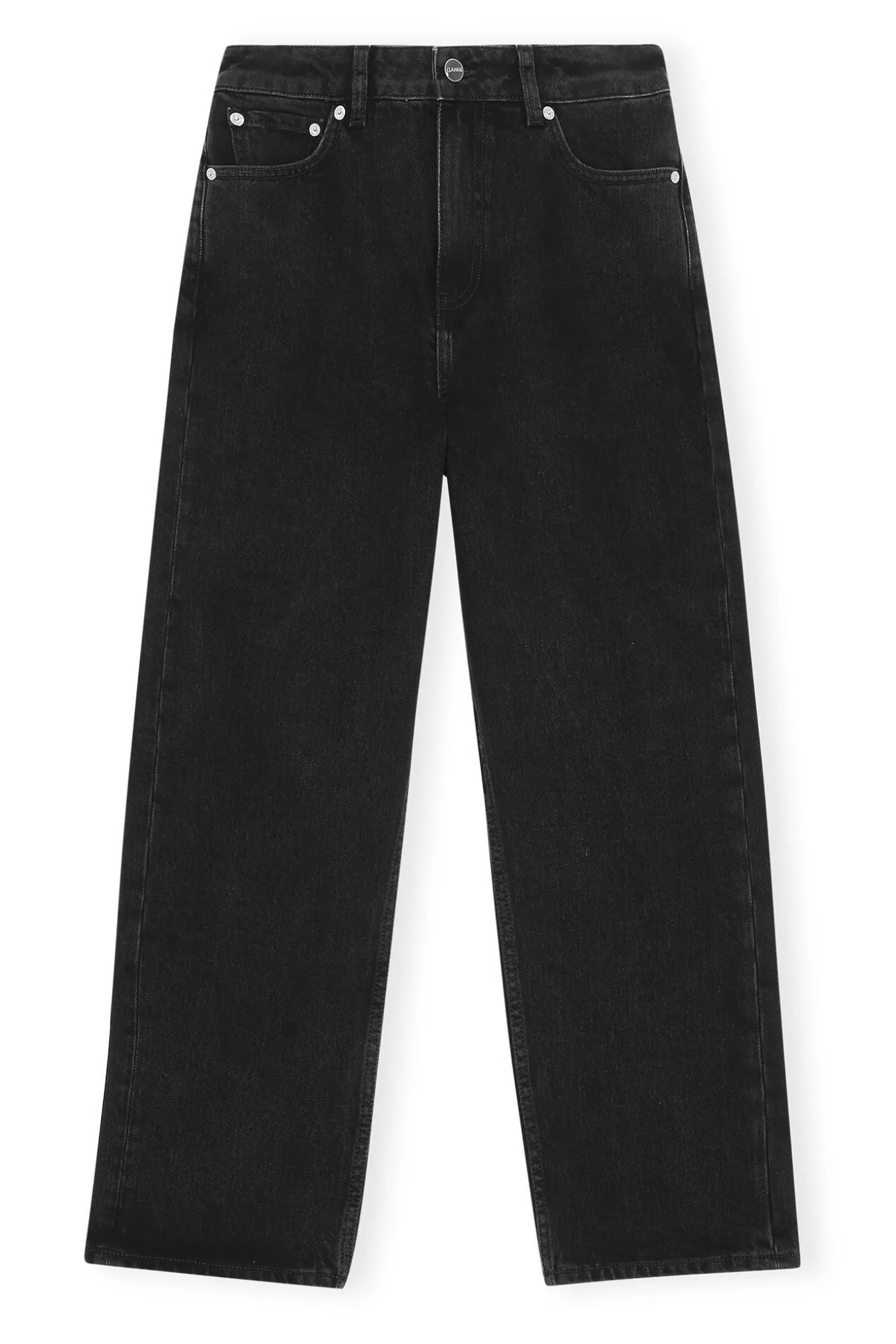 New GANNI Misy Jeans Washed Black/Black