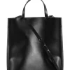 Cheap GANNI Mittelgrose Tote Bag Mit Logo Black