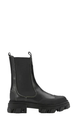 Sale GANNI Mittelhohe Chelsea Boots Black