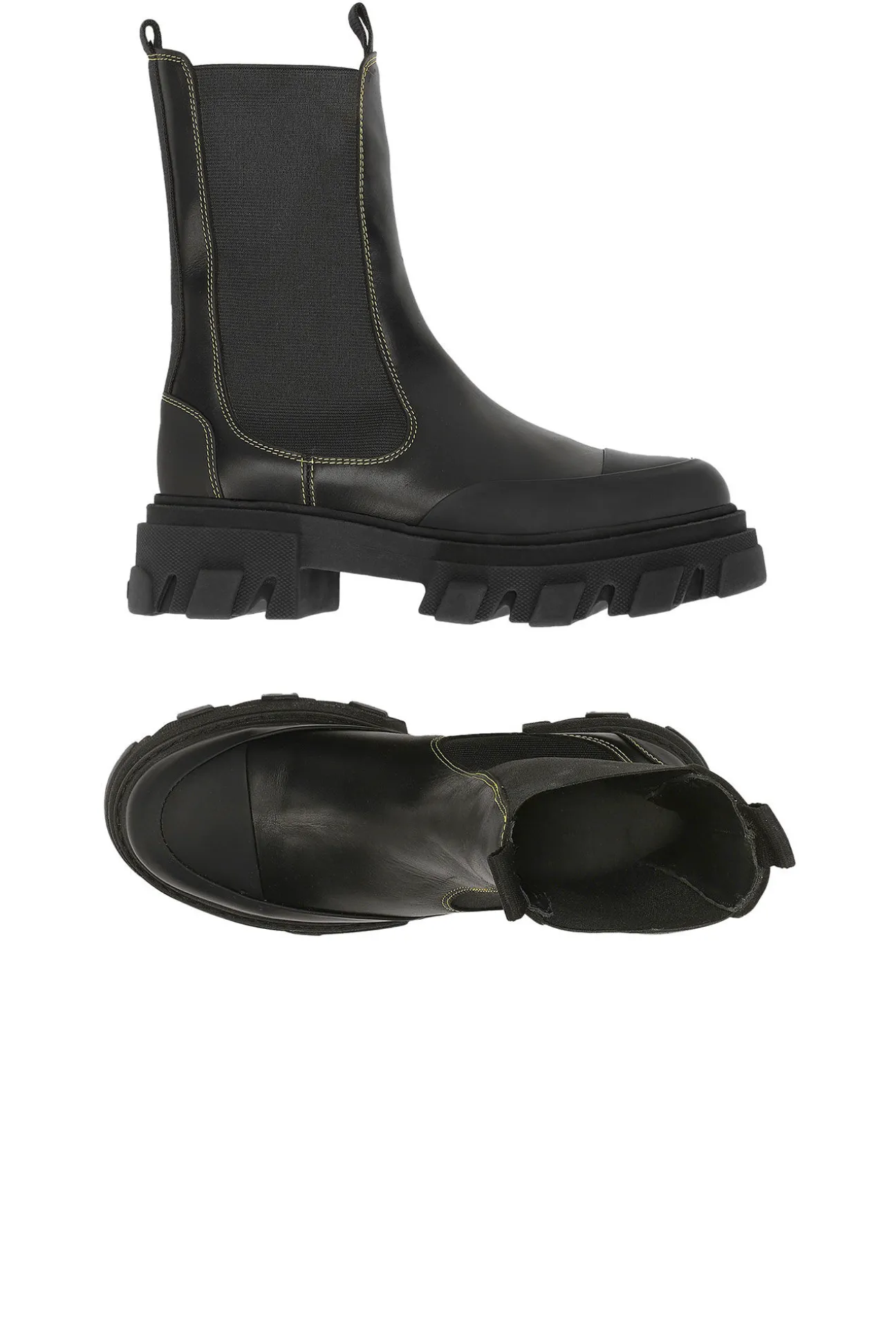 Fashion GANNI Mittelhohe Chelsea-Stiefel Black