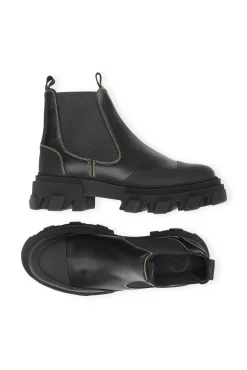 Sale GANNI Niedrige Chelsea Boots Black