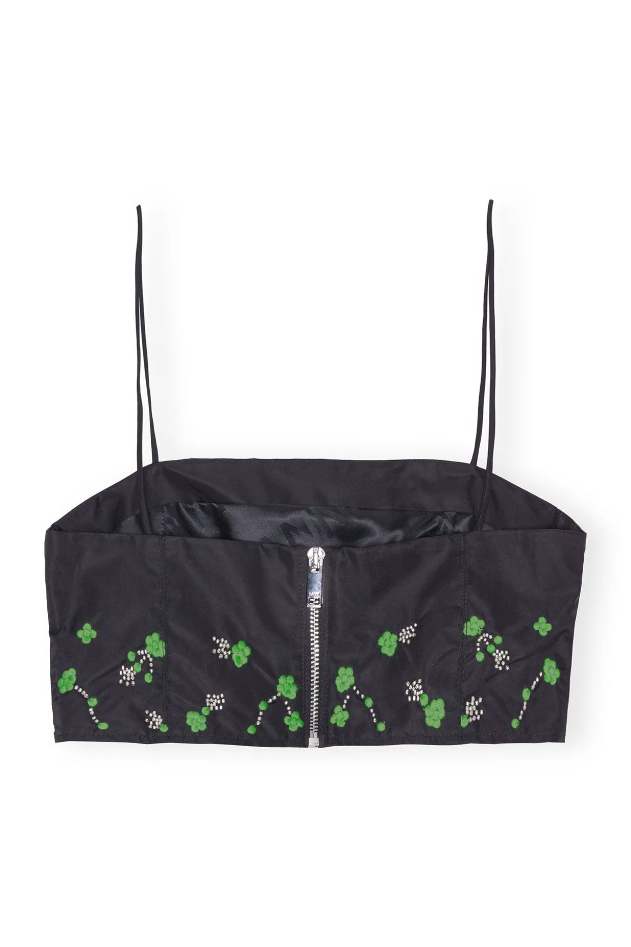 Best Sale GANNI Nylon-Oberteil Black