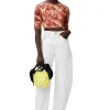 Online GANNI Orange Bedrucktes Crop-T-Shirt Aus Mesh Marsala