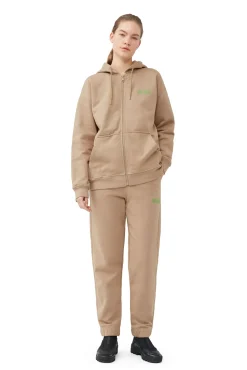 Flash Sale GANNI Oversized Zip Hoodie Petrified Oak