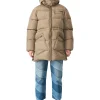 Best Sale GANNI Oversize-Midi-Pufferjacke Aus Recyceltem Polyester Fossil