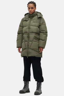 Fashion GANNI Oversize-Midi-Pufferjacke Aus Recyceltem Polyester Kalamata