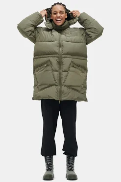 Fashion GANNI Oversize-Midi-Pufferjacke Aus Recyceltem Polyester Kalamata