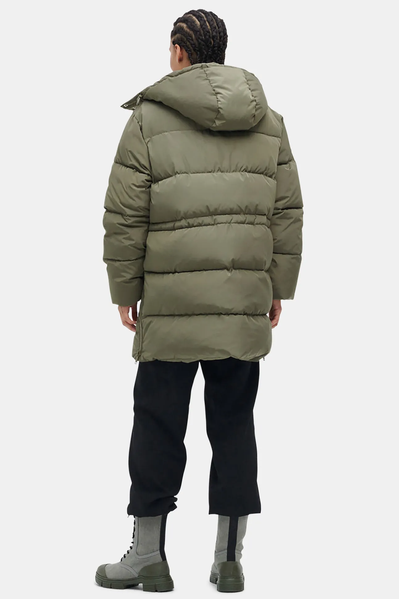 Fashion GANNI Oversize-Midi-Pufferjacke Aus Recyceltem Polyester Kalamata