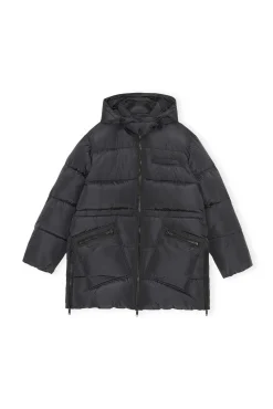 Discount GANNI Oversize-Midi-Pufferjacke Aus Recyceltem Polyester Phantom