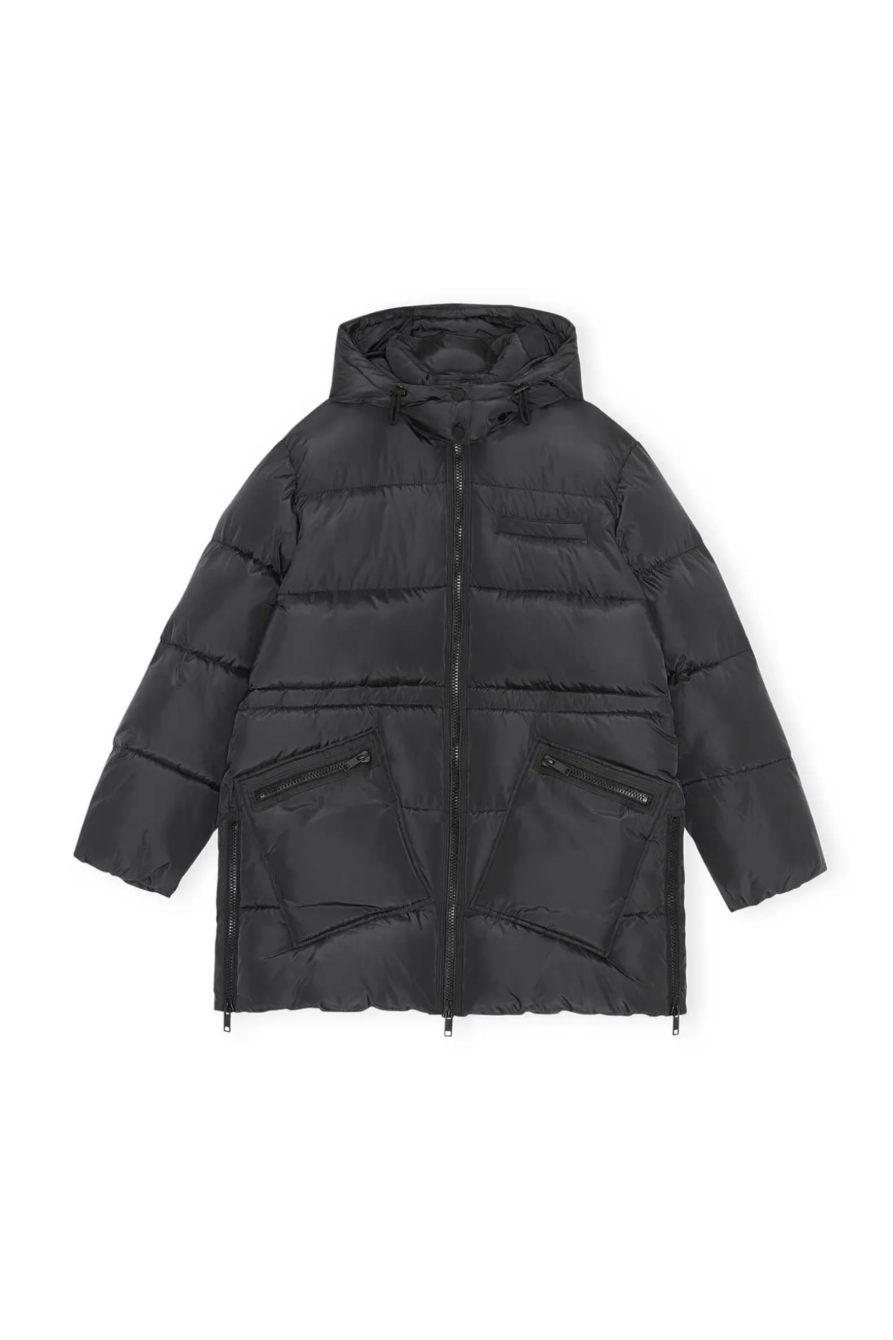 Discount GANNI Oversize-Midi-Pufferjacke Aus Recyceltem Polyester Phantom