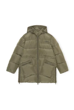 Fashion GANNI Oversize-Midi-Pufferjacke Aus Recyceltem Polyester Kalamata