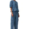 Online GANNI Peplum-Bluse Aus Denim Tint Wash
