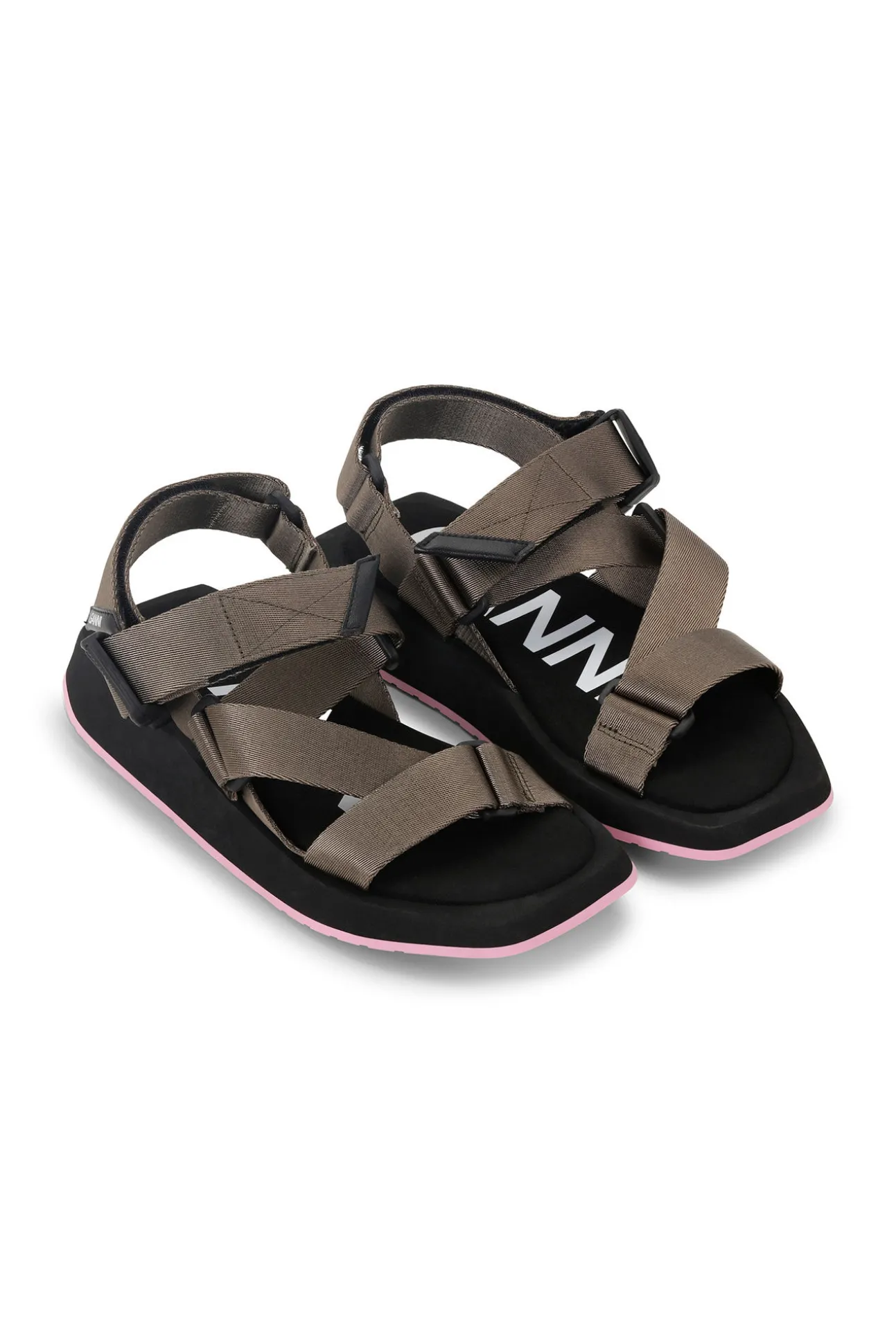 Cheap GANNI Performance-Gurtband-Sandalen Kalamata