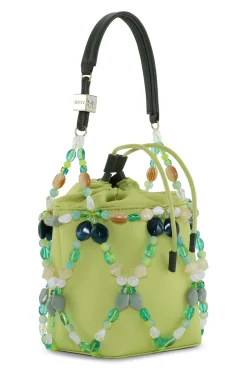 Shop GANNI Perlen-Bucket-Bag Tender Shoots