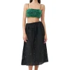 Clearance GANNI Perlen-Taffeta-Top Black