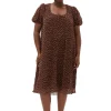 Flash Sale GANNI Plissiertes Georgette-Maxikleid Rocky Road