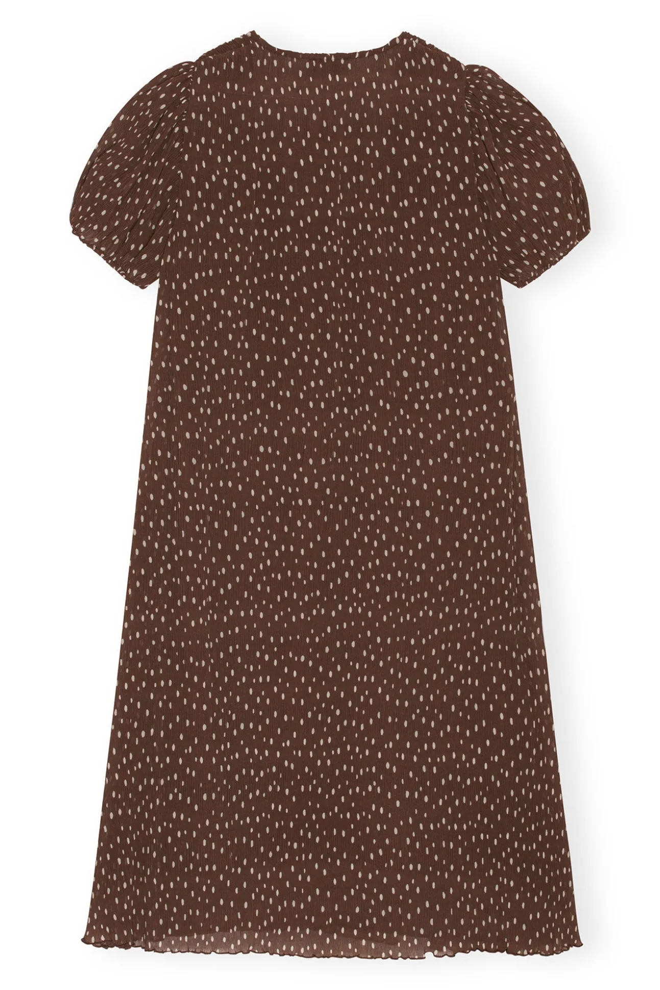 Flash Sale GANNI Plissiertes Georgette-Maxikleid Rocky Road