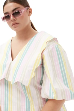 Discount GANNI Rechteckige Sonnenbrille Dreamy Daze Phlox Pink