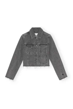 Best Sale GANNI Re-Cut-Jeansjacke Washed Black/Black
