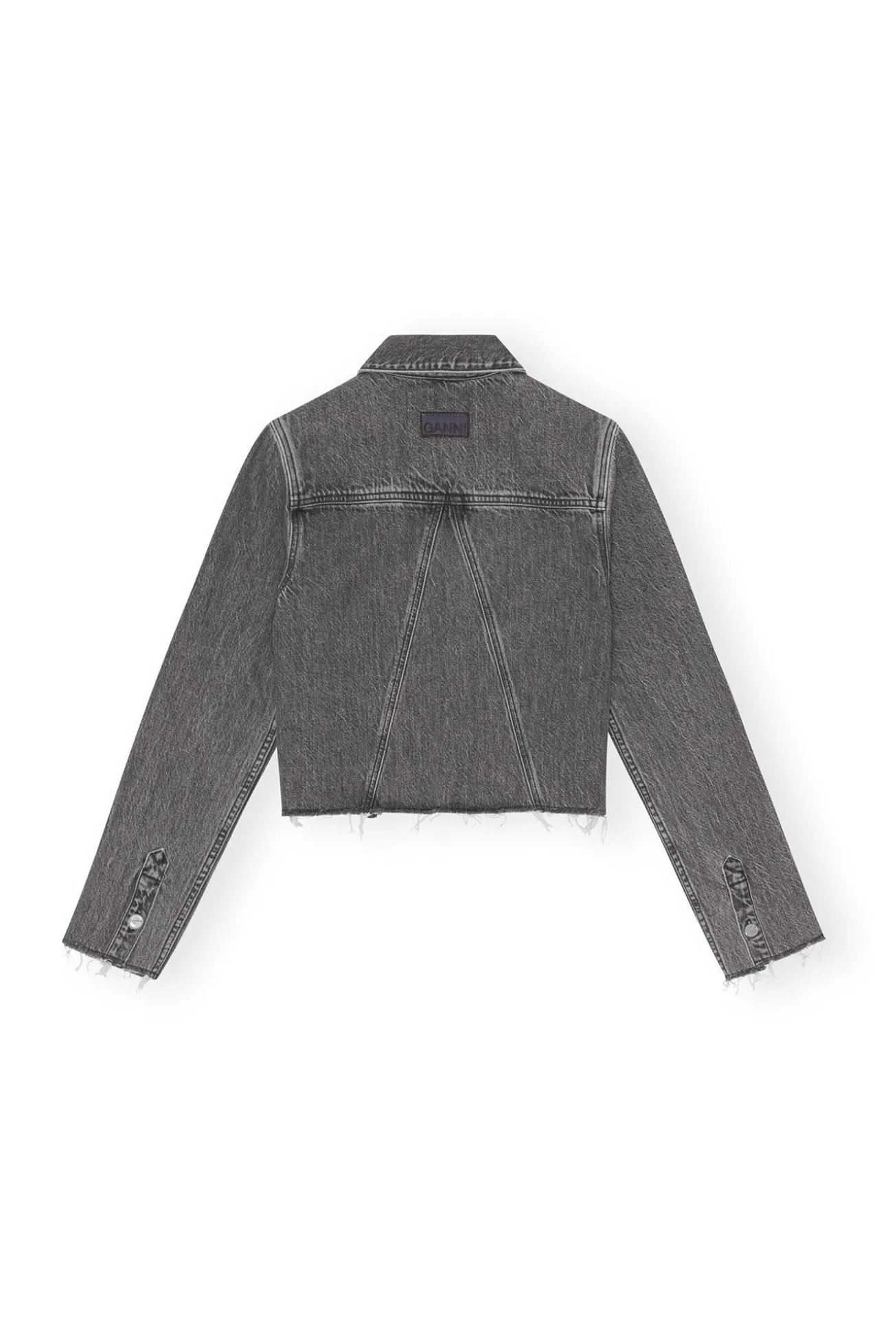 Best Sale GANNI Re-Cut-Jeansjacke Washed Black/Black