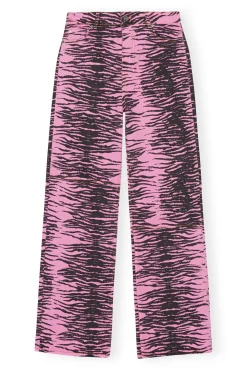 Shop GANNI „Re-Cut“-Magny-Jeans In Uberfarbter Optik Cyclamen