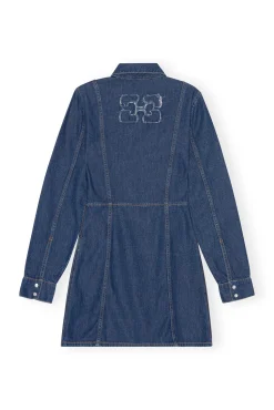 Fashion GANNI Re-Cut-Minikleid Aus Denim Mid Blue Stone