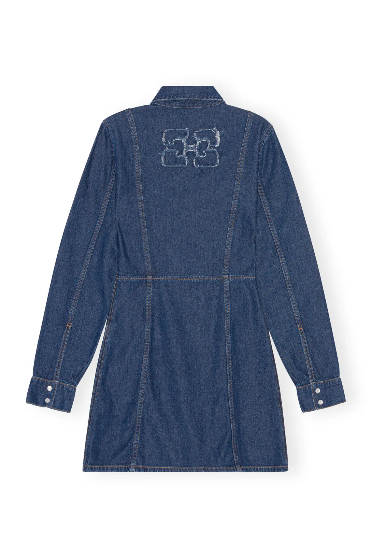 Fashion GANNI Re-Cut-Minikleid Aus Denim Mid Blue Stone