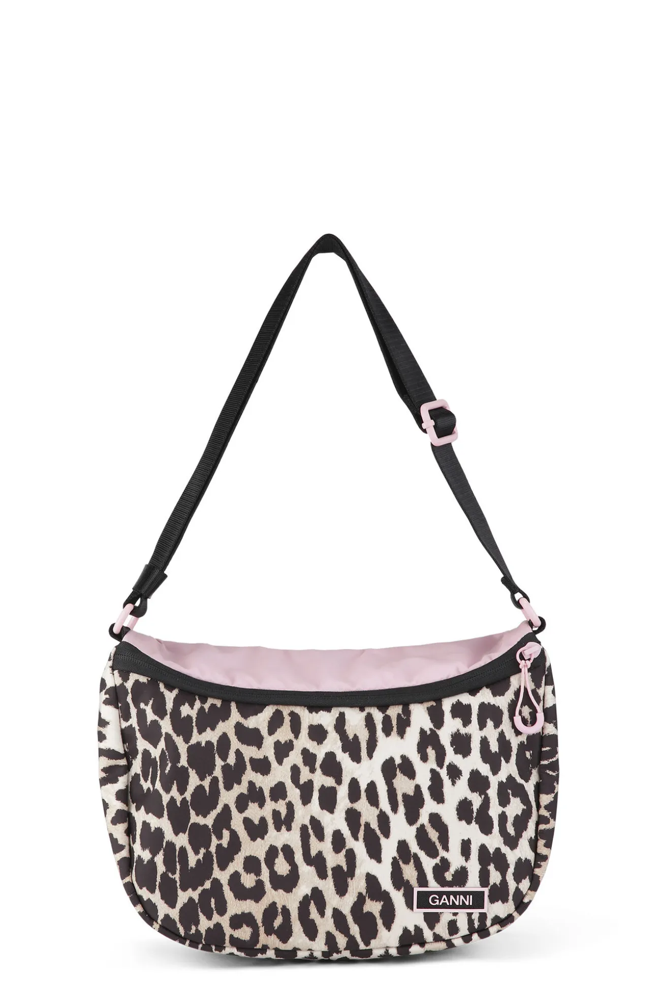 Sale GANNI Recycelte Reporter-Tasche Leopard