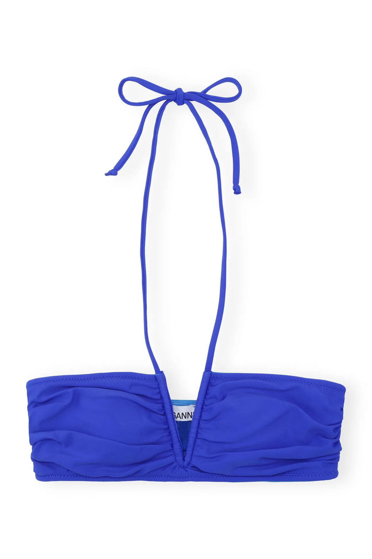Store GANNI Recycled Solid V-String Bikini Top Daphne