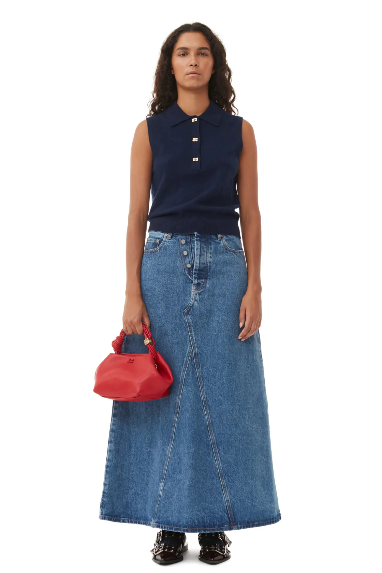 Clearance GANNI Red Bou Bag Fiery Red