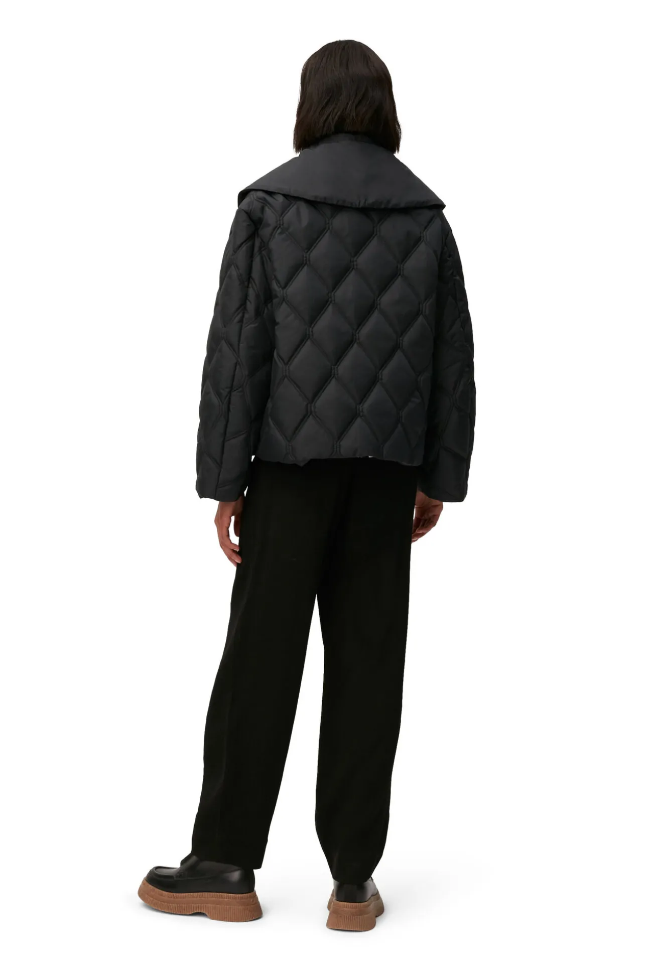 Cheap GANNI Ripstop-Steppjacke Black