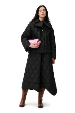 Cheap GANNI Ripstop-Steppjacke Black